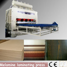 Placas de mobiliário máquina de impressão laminada / linha de laminação mdf de curto ciclo